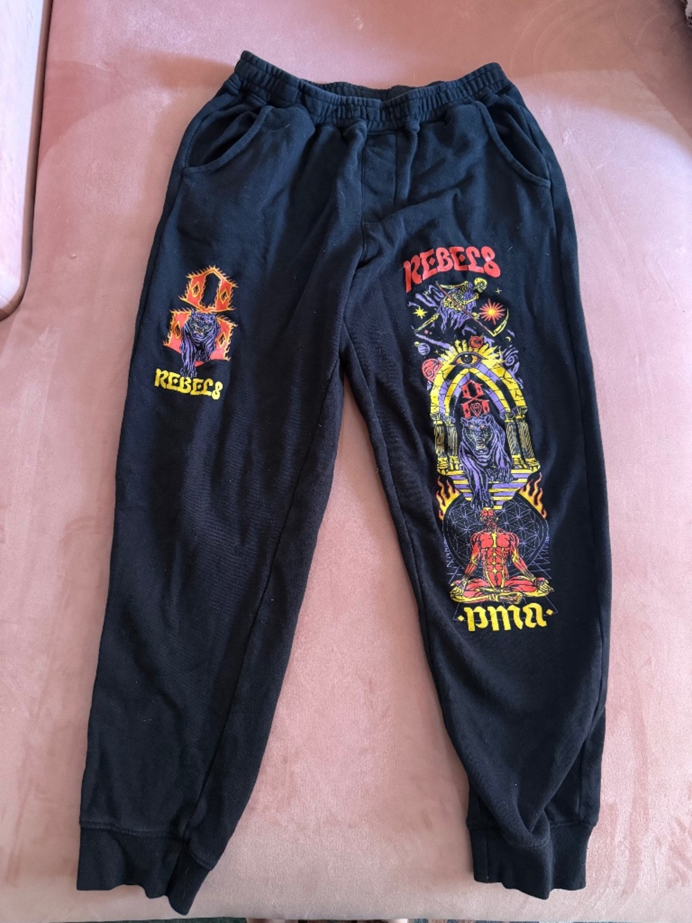 REBELS "PMA" Sweats, Size Small